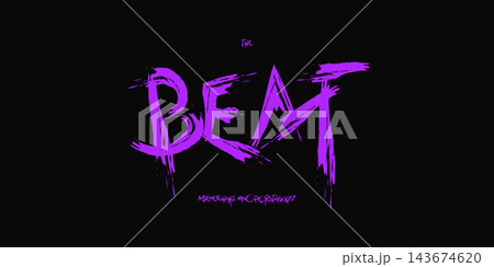 Grunge Brush Font Logo Rough Graffiti Alphabet Handwritten Scratch Letter Set Handdrawn Typography, Creative Typographic Design for Punk Title Text, Emo Rock Music Poster Headline. Vector Typeface Grunge Brush Font Logo Rough Graffiti Alphabet Handwritten Scratch Letter Set Handdrawn Typography, Creative Typographic Design for Punk Title Text, Emo Rock Music Poster Headline. Vector Typeface 143674620