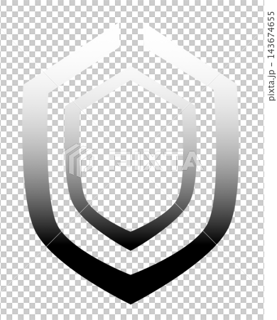 Black and white security shield symbol protection badge element sticker print visual graphic clipart artwork design icon illustration Black and white security shield symbol protection badge element sticker print visual graphic clipart artwork design icon illustration 143674655