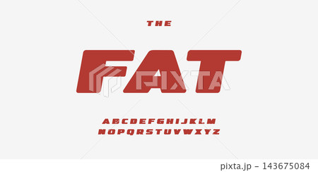 Retro sport font thick alphabet fat letters. Wide bold letter set for vintage car, retro speed race, auto repair shop headline title logo. Vector typeset. Retro sport font thick alphabet fat letters. Wide bold letter set for vintage car, retro speed race, auto repair shop headline title logo. Vector typeset. 143675084