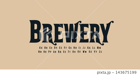 Antique Font Victorian Logo Vintage Alphabet Swash Letter Set Modern Royal Typography, Ornate Typographic Design Tattoo Text Title, Alcohol Typo, Wine Flourish Headline. Charm Fonts. Vector Typeface Antique Font Victorian Logo Vintage Alphabet Swash Letter Set Modern Royal Typography, Ornate Typographic Design Tattoo Text Title, Alcohol Typo, Wine Flourish Headline. Charm Fonts. Vector Typeface 143675199