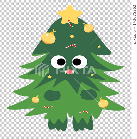 Cute christmas tree monster character star hat holiday element sticker print visual graphic clipart artwork design icon illustration Cute christmas tree monster character star hat holiday element sticker print visual graphic clipart artwork design icon illustration 143675262