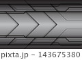 Abstract metallic grey and black line cyber technology futuristic style design modern background texture vector 143675380