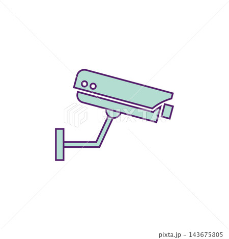 Fixed CCTV, Security Camera Icon Vector Template Illustration Design Fixed CCTV, Security Camera Icon Vector Template Illustration Design 143675805