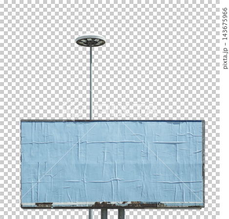 A large, empty billboard with a light pole behind A large, empty billboard with a light pole behind 143675966