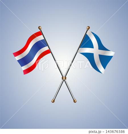 Thailand and Scotland flag relations 143676386