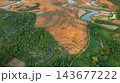 Aerial view of A Water, Rice, and Life at Tad Ma Waterfall, Laos Aerial view of A Water, Rice, and Life at Tad Ma Waterfall, Laos 143677222