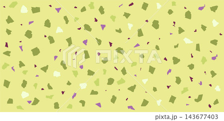 Pistachio Green Terrazzo Seamless Pattern with Abstract Geometric Tiles and Organic Shapes for Modern Interior Design Background Pistachio Green Terrazzo Seamless Pattern with Abstract Geometric Tiles and Organic Shapes for Modern Interior Design Background 143677403