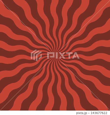 retro red and brown wavy radial swirl vector background retro red and brown wavy radial swirl vector background 143677622