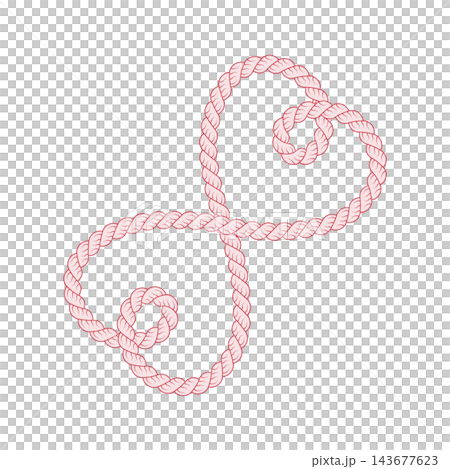 rope with overlapping hearts forming infinity symbol vector illustration rope with overlapping hearts forming infinity symbol vector illustration 143677623