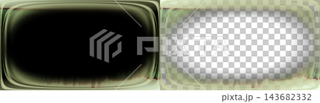 Pale green rounded rectangle frame overlay with soft white oval glow and glitchy streaked grunge edges PNG, isolated on transparent background Pale green rounded rectangle frame overlay with soft white oval glow and glitchy streaked grunge edges PNG, isolated on transparent background 143682332