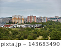 Blocks of flats and modern family homes 143683490