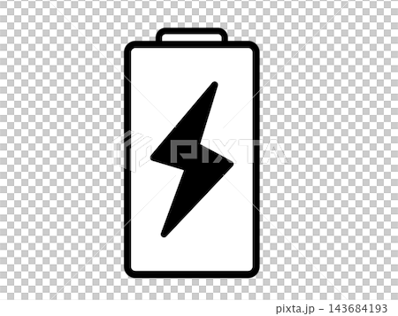 Simple battery icon Simple battery icon 143684193