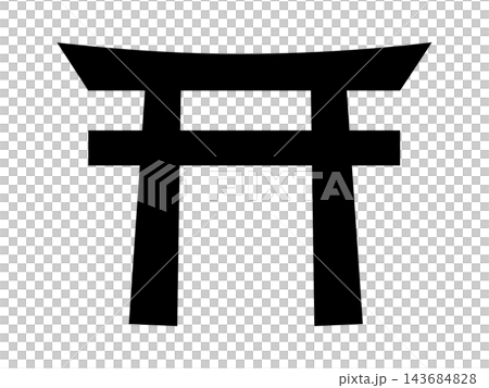 Shrine symbol (torii gate icon) Shrine symbol (torii gate icon) 143684828