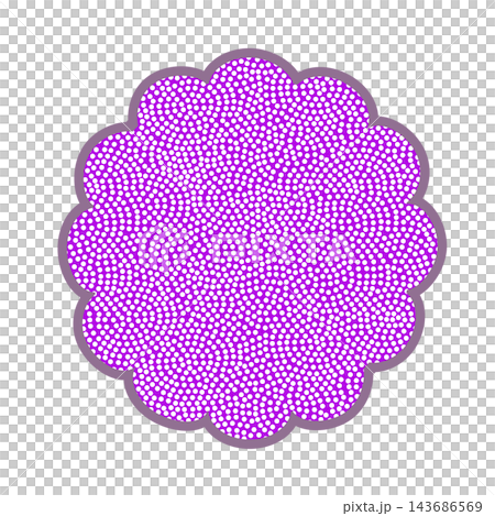 Flower-shaped background illustration Flower-shaped background illustration 143686569