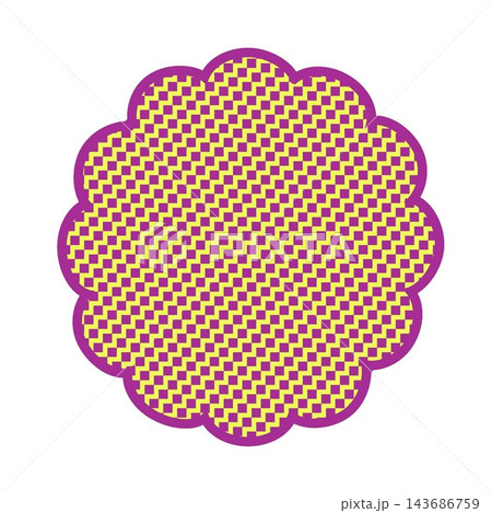 花丸型の背景イラスト 花丸型の背景イラスト 143686759