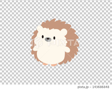 一隻可愛的刺猬的插圖 一隻可愛的刺猬的插圖 143686848