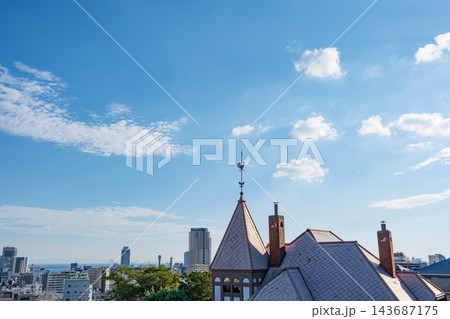 神戸異人館、天満宮から見た風見鶏の館 神戸異人館、天満宮から見た風見鶏の館 143687175