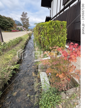 道の駅たくみの里と須川宿の街並み 道の駅たくみの里と須川宿の街並み 143687190