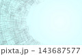 円弧状に広がるスクエアラインのモダンな背景素材 143687577