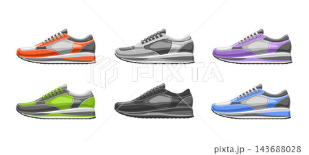 Vector Sneakers Set Vector Sneakers Set 143688028