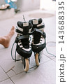 Pair of Inline Skates Ready for Outdoor Action 143688335