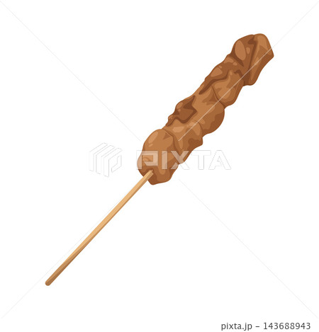 Illustration of Chicken Satay Illustration of Chicken Satay 143688943