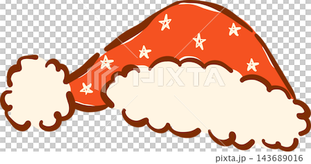 Hand drawn Christmas Santa Claus Hat Star Pattern Illustration Hand drawn Christmas Santa Claus Hat Star Pattern Illustration 143689016