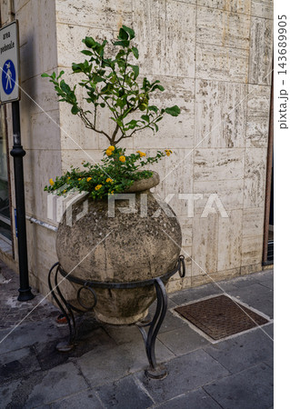 View of Minori on the Amalfi Coast in Italy. 143689905