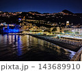 View of Minori on the Amalfi Coast in Italy at night 143689910