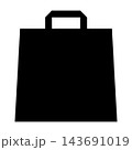紙袋のシルエット_ベクターイラスト 143691019