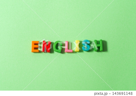 「ENGLISH」のアルファベット 「ENGLISH」のアルファベット 143691148