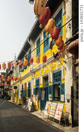 heritage building tourist attraction landmark in historic old town chinatown area of Kuala Lumpur in Malaysia 143691731