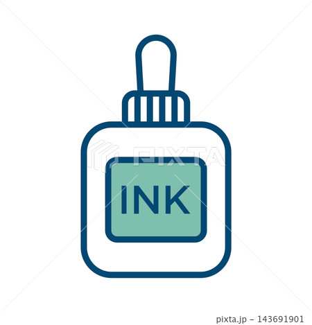 ink icon vector design template in white background 143691901