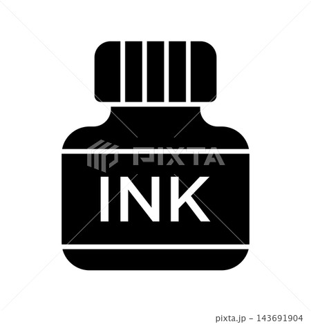 ink icon vector design template in white background 143691904