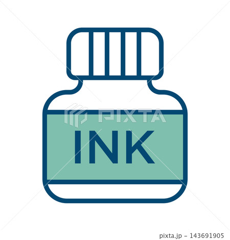 ink icon vector design template in white background 143691905