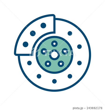 brake icon vector design template in white background brake icon vector design template in white background 143692178