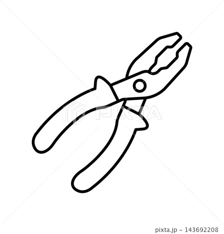 pliers icon vector design template in white background 143692208