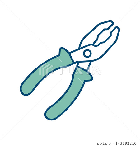 pliers icon vector design template in white background pliers icon vector design template in white background 143692210