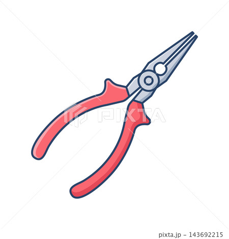 pliers icon vector design template in white background 143692215
