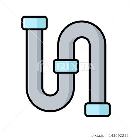 pipe plumbing icon vector design template in white background pipe plumbing icon vector design template in white background 143692232