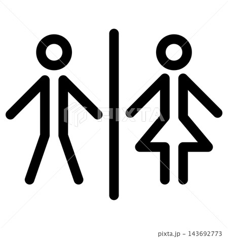 Toilet sign icon 143692773