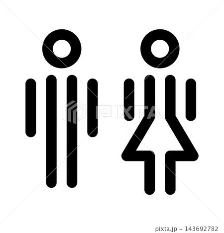 Toilet sign icon 143692782