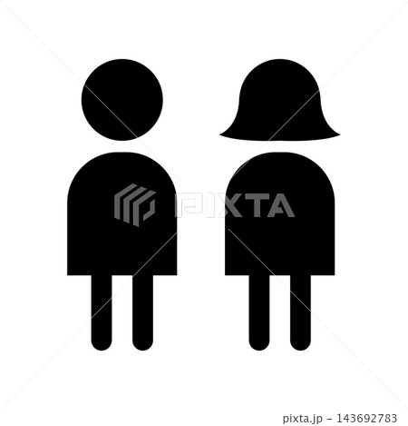 Toilet sign icon Toilet sign icon 143692783