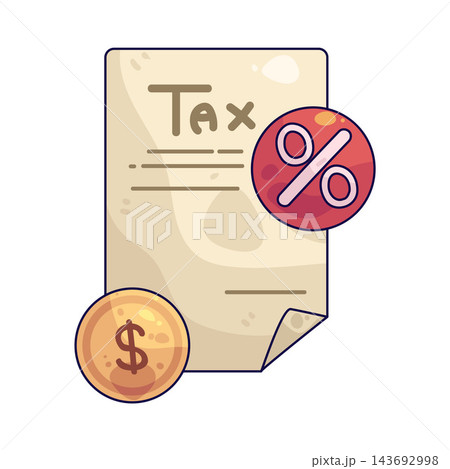 Illustration of taxation Illustration of taxation 143692998
