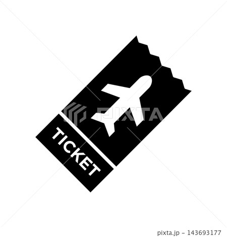 ticket icon vector design template in white background 143693177