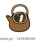 松茸の土瓶蒸しの手描きイラスト 143696284