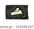 焼き松茸の手描きイラスト 143696287
