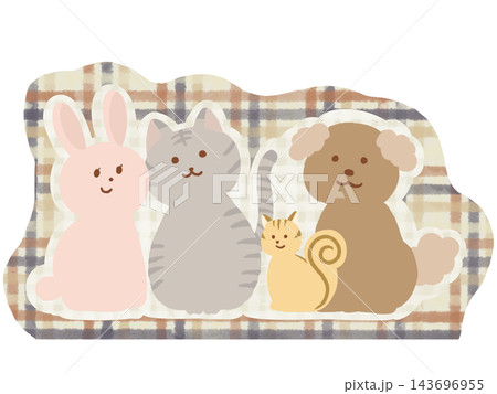 かわいい動物イラスト かわいい動物イラスト 143696955