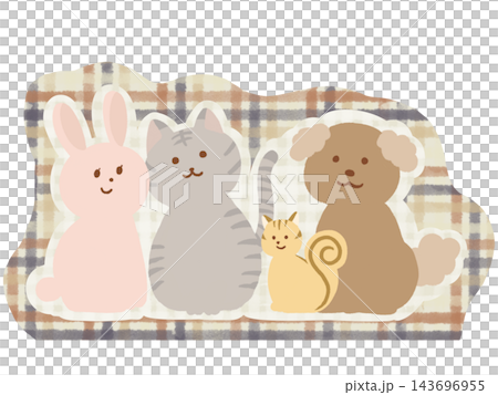 可愛的動物插畫 可愛的動物插畫 143696955