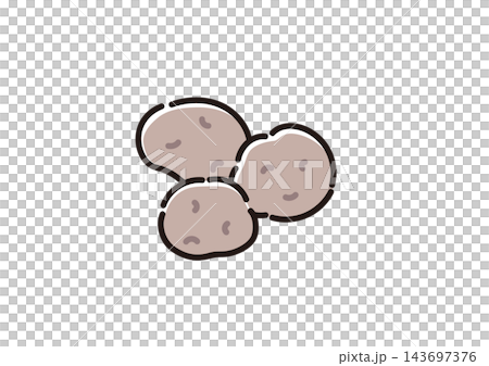 Simple vegetable illustration: Potato Simple vegetable illustration: Potato 143697376